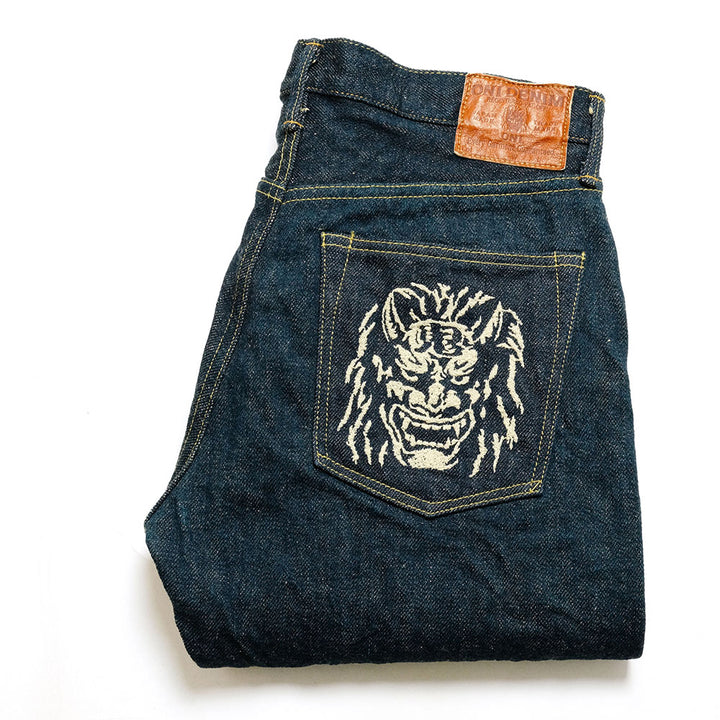ONI DENIM - Regular Fit Straight - 20oz 鬼秘 (ONI Secret) - 鬼顔綿糸刺繍 - ONI-288ZR