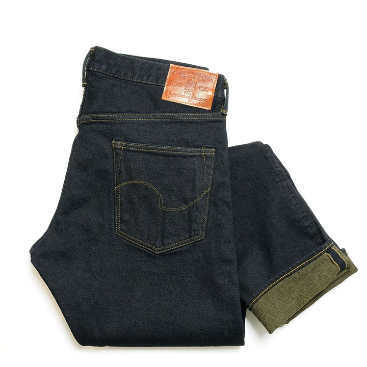 ONI DENIM<br>Relax Tapered 15oz Stretch Denim Grayish Olive Topping<br>ONI-122S