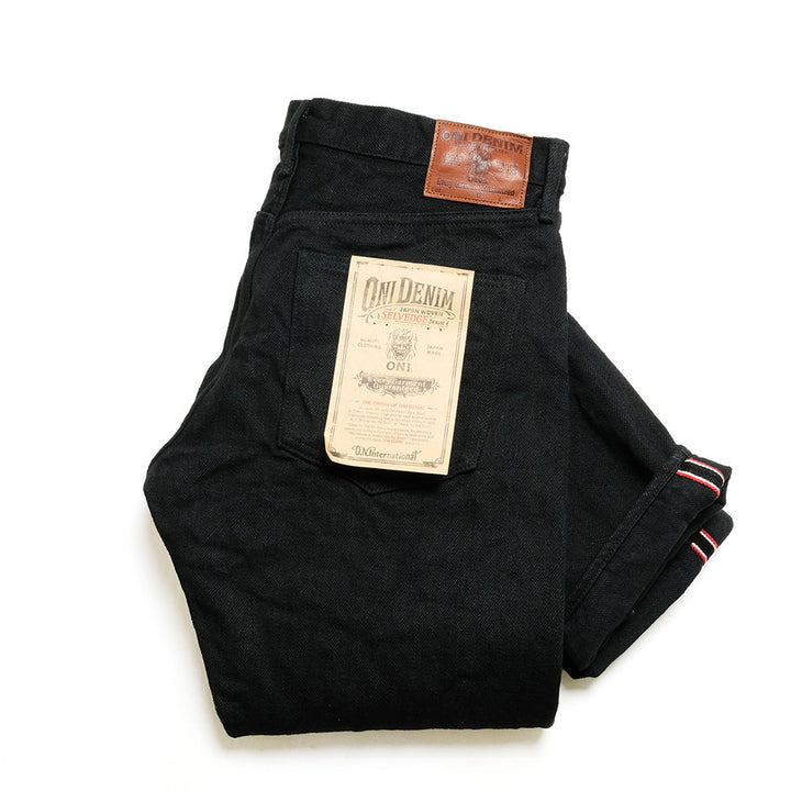 ONI DENIM - Regular Rise Neat Straight - 20oz ONI Secret Black Denim - ONI-246ZR