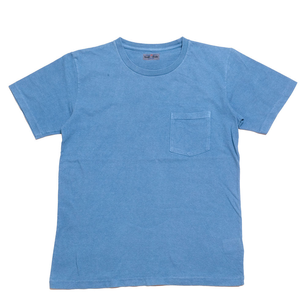 BLUE BLUE JAPAN - Takenitra Back Print Indigo Pocket T-Shirt - 1007633