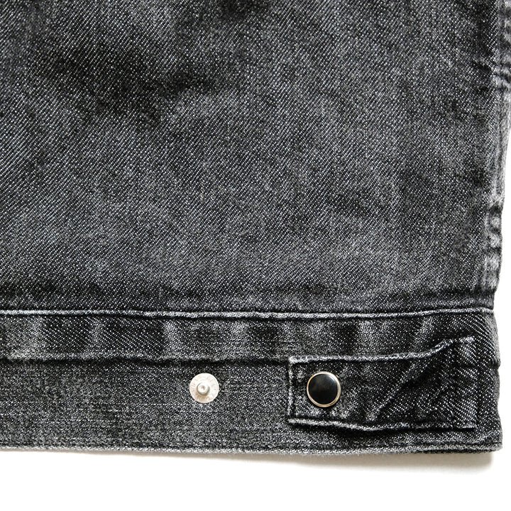 HOLLYWOOD RANCH MARKET - Organic Denim USED Washed Western Shirt Jacket - 1008804