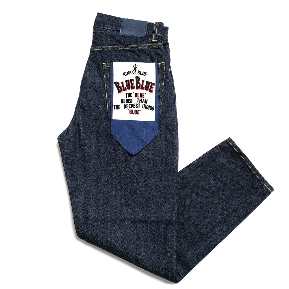 BLUE BLUE - PP03 MOD supima Selvedge Denim Wide tapered Jeans - 1009865
