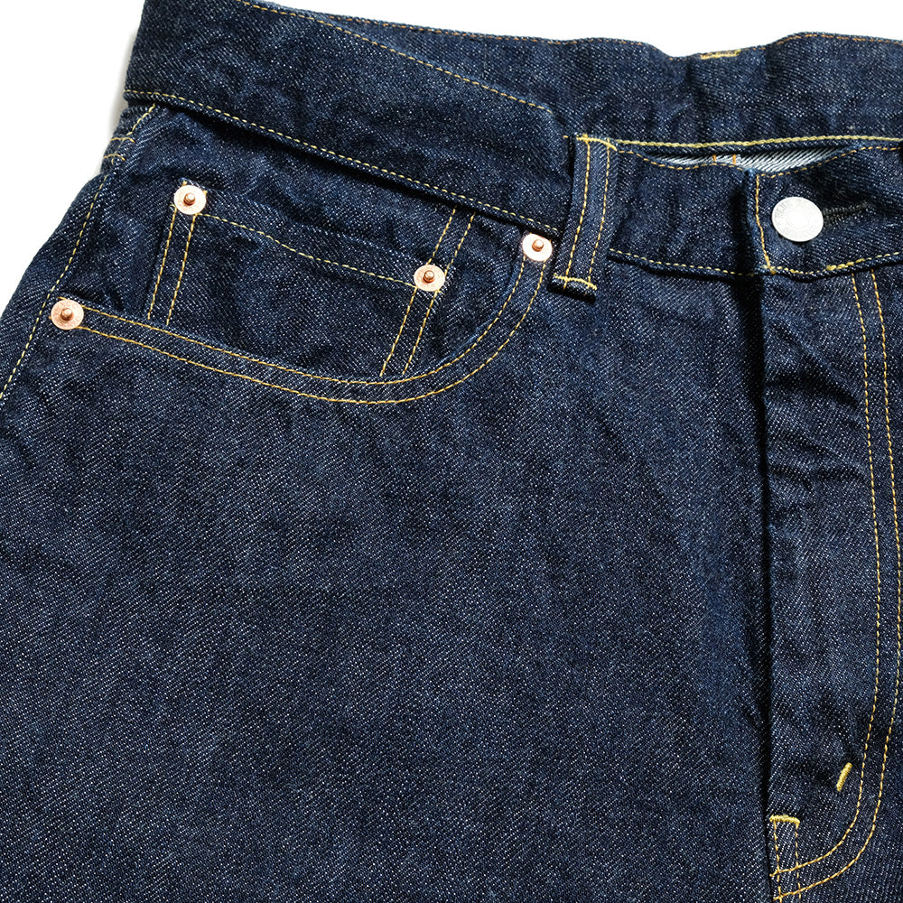 BLUE BLUE - PP03 MOD supima Selvedge Denim Wide tapered Jeans - 1009865
