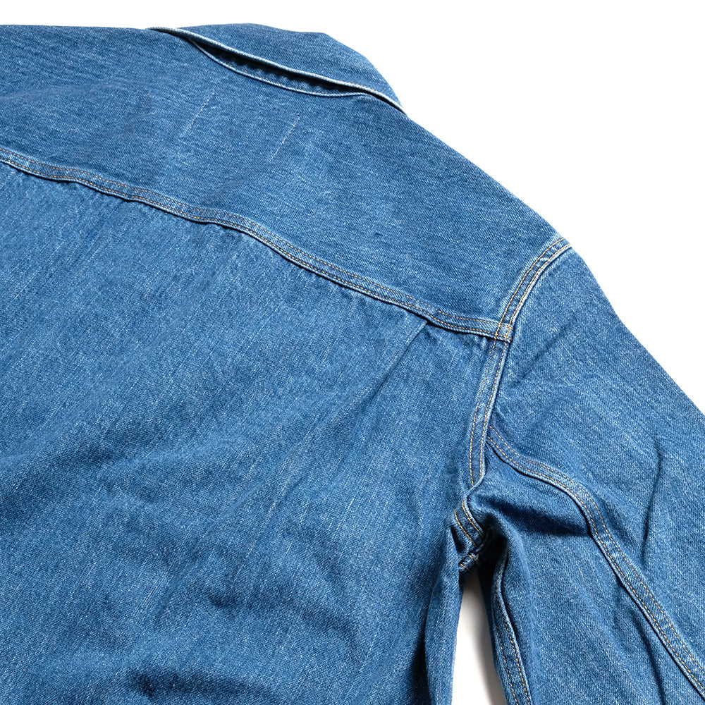 BLUE BLUE - JK02 MOD supima Selvedge Denim 2nd Type Trucker Jacket - FADE WASH - 1009866
