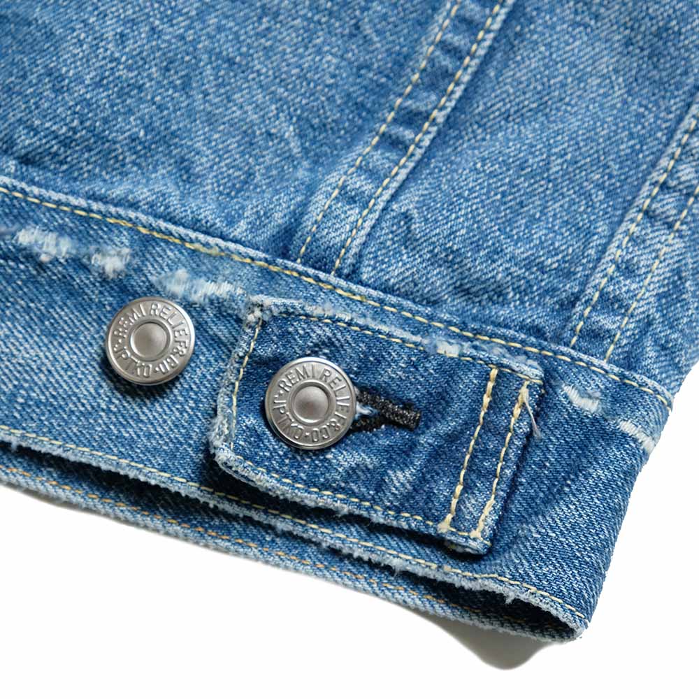 REMI RELIEF - 13oz 1954XX DENIM 2nd JACKET - USED BLUE - RN30389038