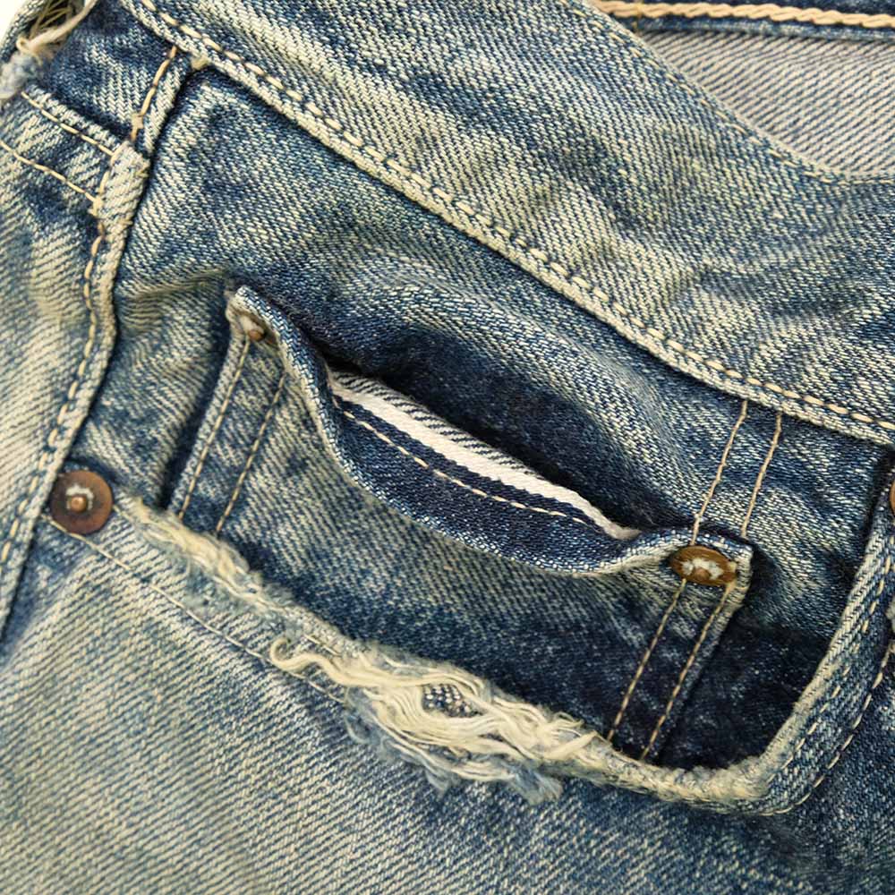 SUGAR CANE - 14.25oz. DENIM 1947 REMAKE AGED MODEL - REGULAR STRAIGHT - SC41947SR