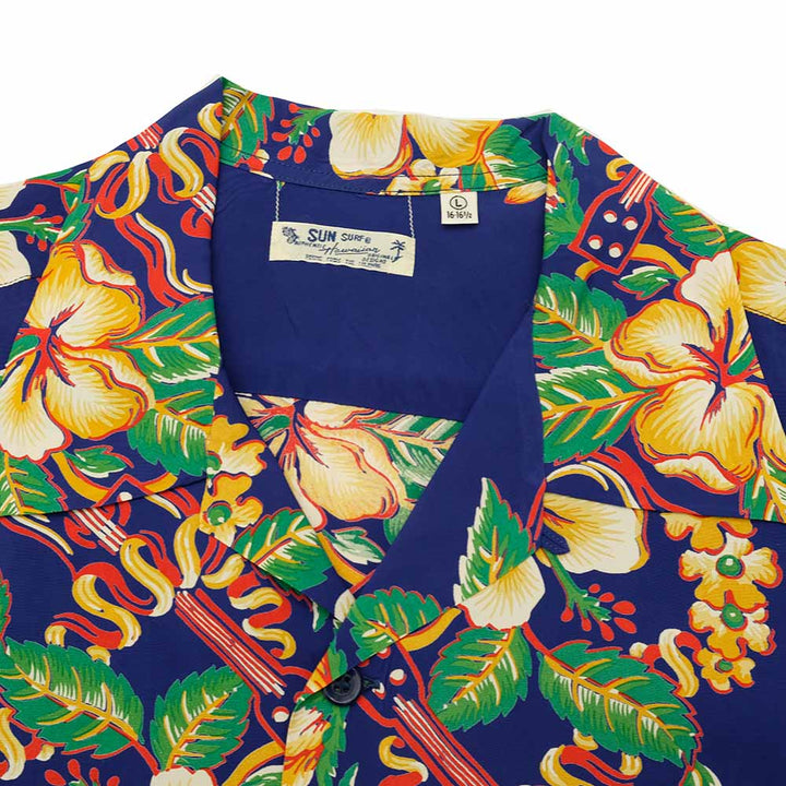 SUN SURF - S/S RAYON HAWAIIAN SHIRT - BLESSING GIFT FROM HAWAII - SS39212