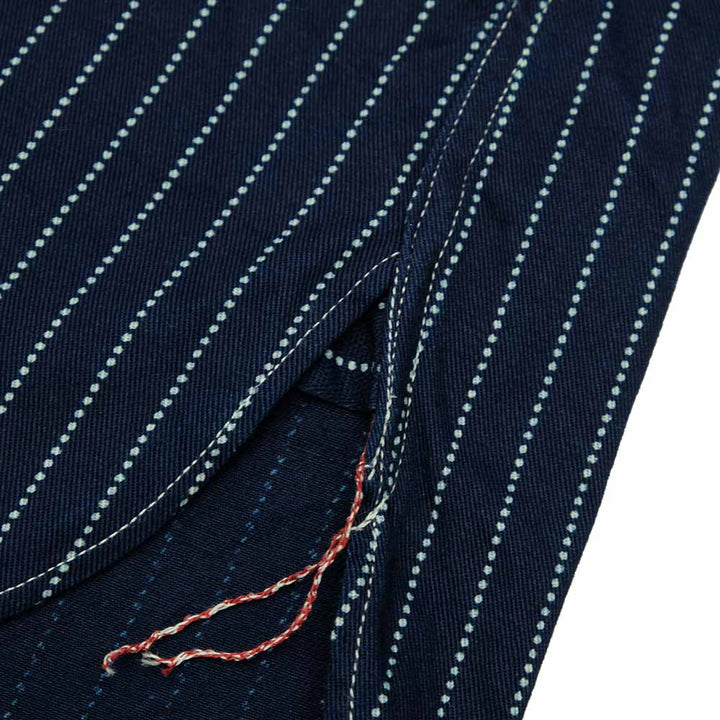 SUGAR CANE FICTION ROMANCE 8.5oz. WABASH STRIPE WORK SHIRT SC29164