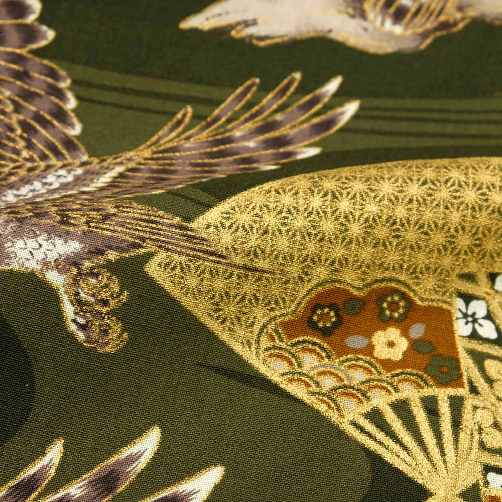 衣櫻 - シーチング素材 - 半袖レギュラーシャツ - 鷹 - SA1615