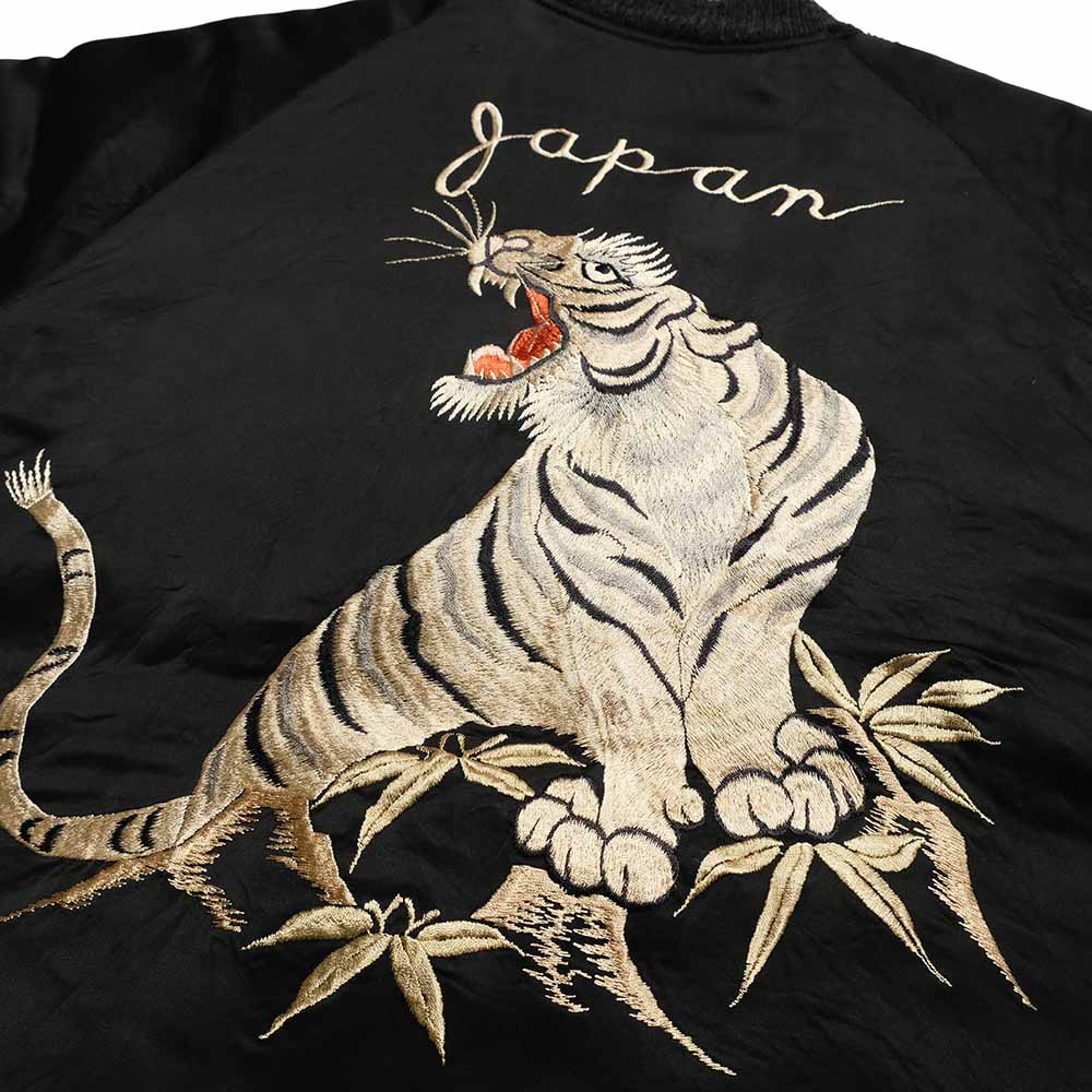 TAILOR TOYO - Acetate Souvenir Jacket - KOSHO ＆ CO. - Special Edition - WHITE TIGER x JAPAN MAP - TT15912-119
