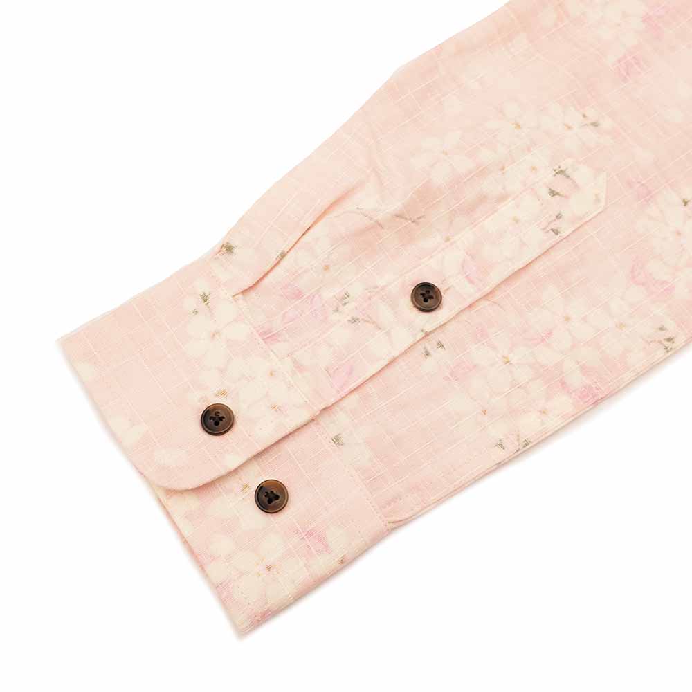 KOROMO ZAKURA - Southern Cross - Long-Sleeve Regular Shirt - Haze Cherry Blossom - SA1743
