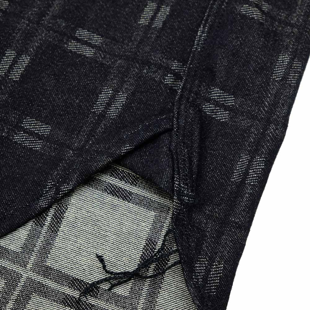 MOMOTARO JEANS - Triple Stitch Cross Check Jacquard Shirt - MXLS1035