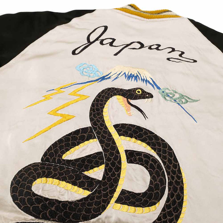 TAILOR TOYO - Acetate Souvenir Jacket - TOYO ENTERPRISE 60th Anniversary Special Edition - BLACK SNAKE x RED SNAKE - TT15808