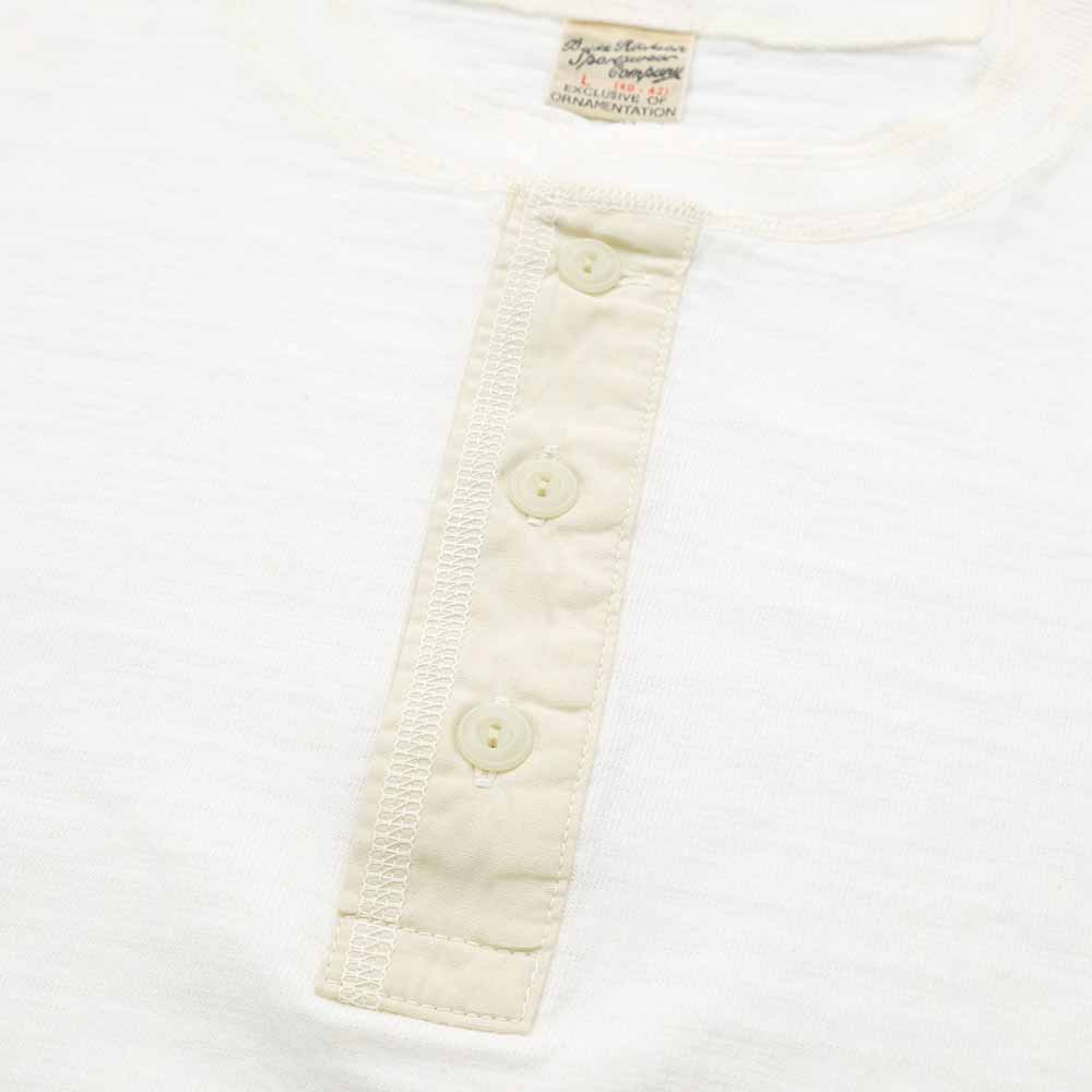 BUZZ RICKSON'S - SLUB YARN HENLEY NECK T-SHIRT - BR79192