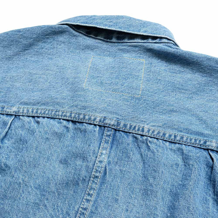 REMI RELIEF - 12oz DENIM WW2 MODEL JACKET - USED BLUE - RN30389034