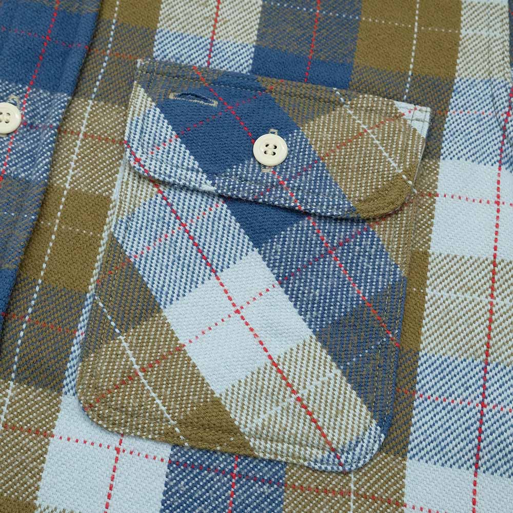 WAREHOUSE - Lot.3104 FLANNEL SHIRTS - E柄 - ONE WASH - WH-3104E24