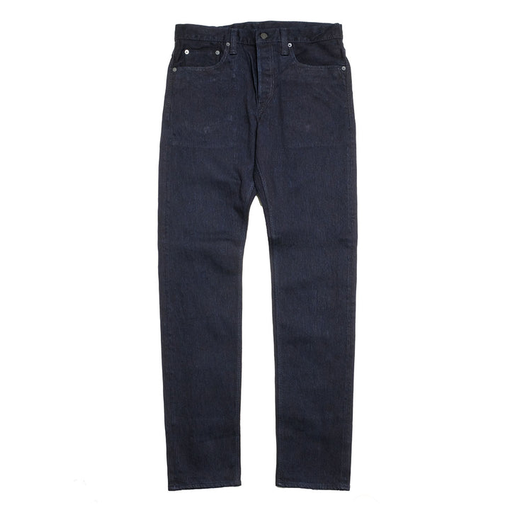 pure blue japan - 13oz Extra Slub Stretch Denim Relaxed Tapered - Double Indigo - 1167-WID