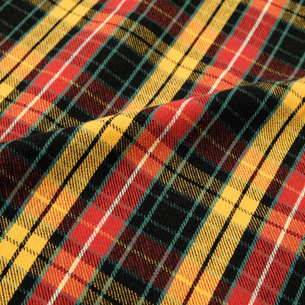 WAREHOUSE - Lot.3022 FLANNEL SHIRTS WITH CHINSTRAP - F柄 - ONE WASH - WH-3022F24