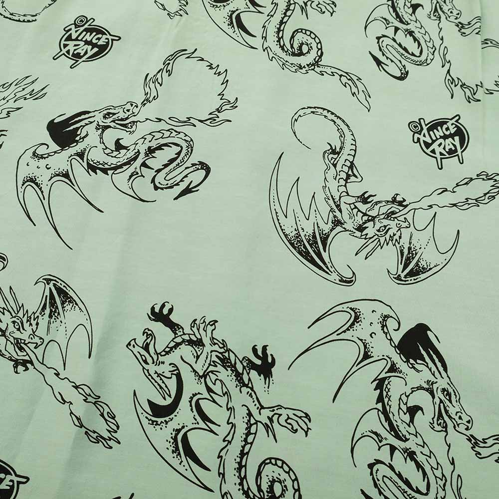 STAR OF HOLLYWOOD × VINCE RAY - HIGH DENSITY RAYON OPEN SHIRT - RETURN OF THE DRAGON - SH39309