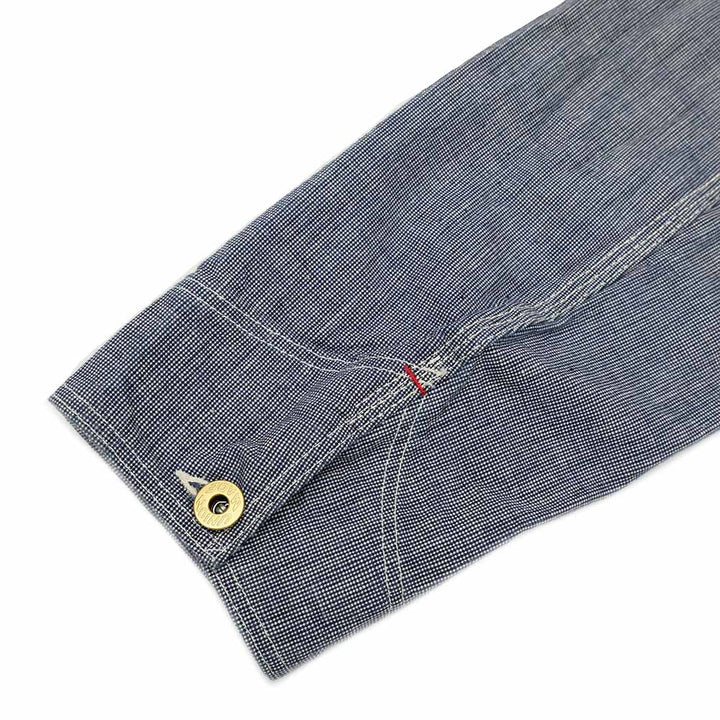 WAREHOUSE - INDOGO PINCHECK CHANGE BUTTON COVERALL - 2195