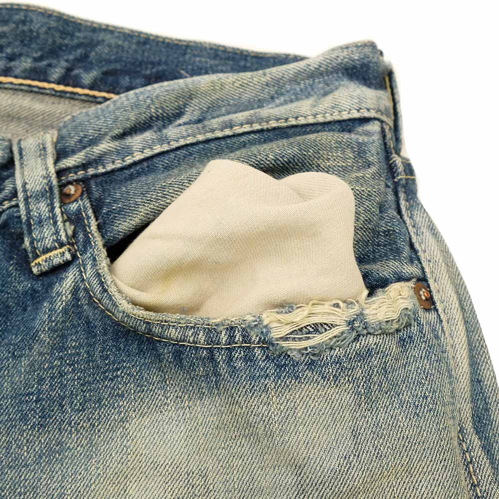 SUGAR CANE - 14.25oz. DENIM 1947 REMAKE AGED MODEL - REGULAR STRAIGHT - SC41947SR
