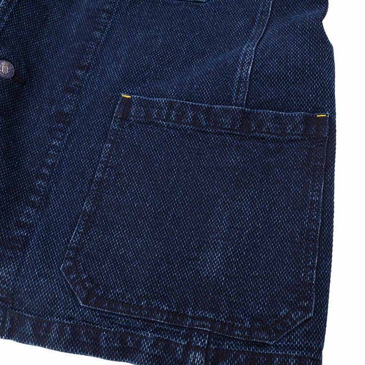 Soundman - Coverall Jacket - Birmingham - Indigo Dyed SASHIKO - 3740-655A