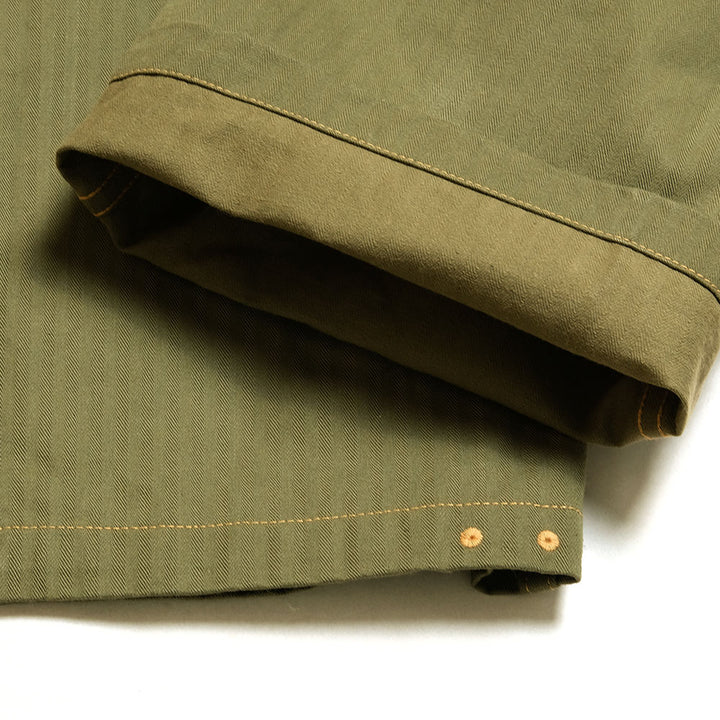 BUZZ RICKSON'S - U.S. MARINE CORPS M-1944 - HERRINGBONE PANTS - SHORT LENGTH - BR42501