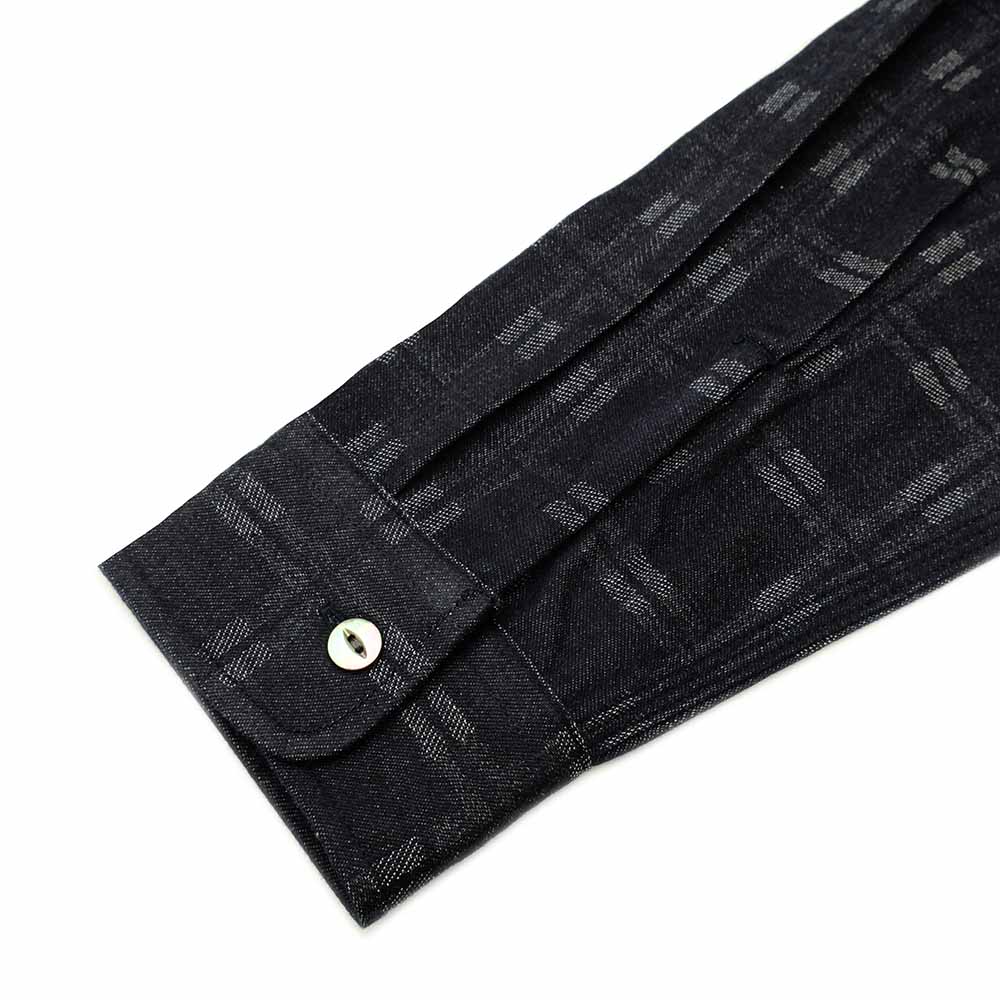 MOMOTARO JEANS - Triple Stitch Cross Check Jacquard Shirt - MXLS1035
