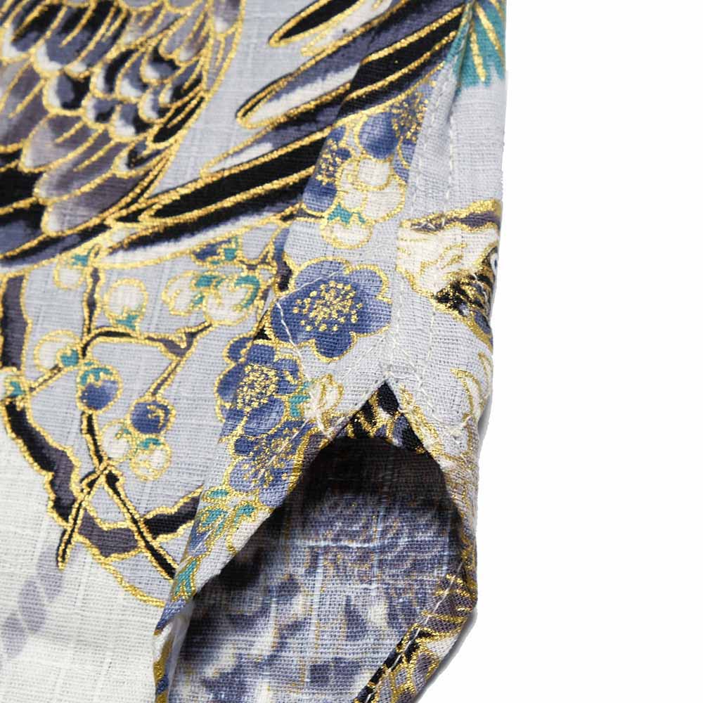 KOROMO ZAKURA - Southern Cross - Long-Sleeve Regular Shirt - Hawk depicted with Japanese traditional technique, KINSAI-style - SA1727