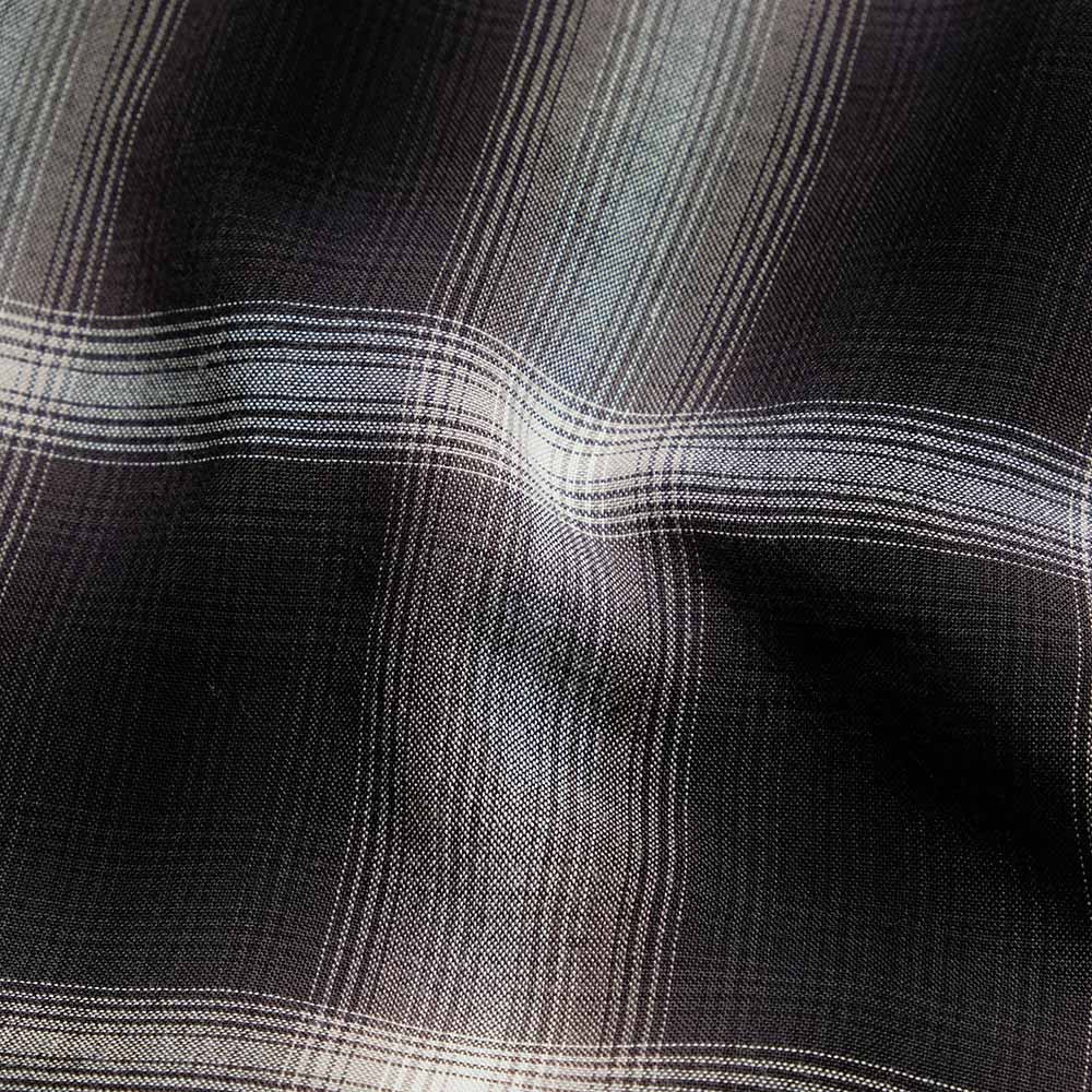SUGAR CANE - RAYON OMBRE CHECK OPEN SHIRT - SC29120