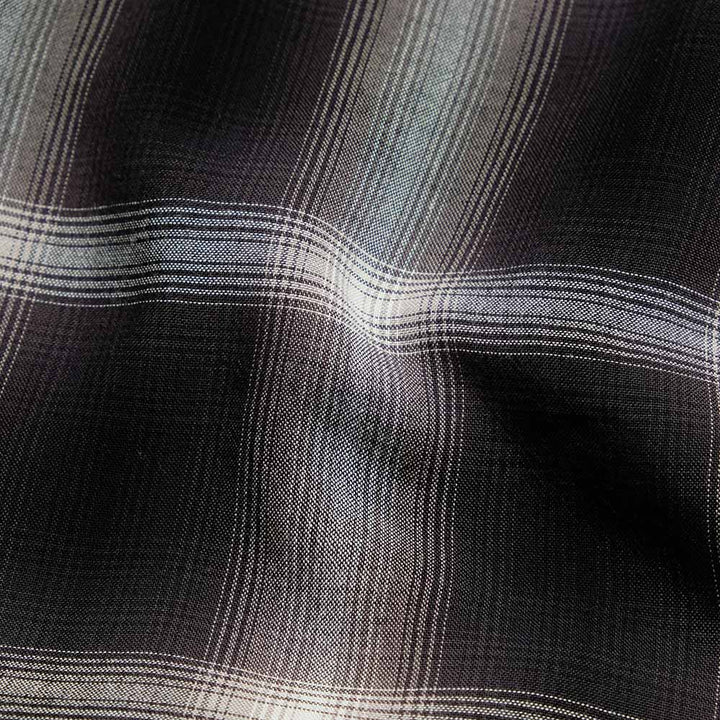 SUGAR CANE - RAYON OMBRE CHECK OPEN SHIRT - SC29120