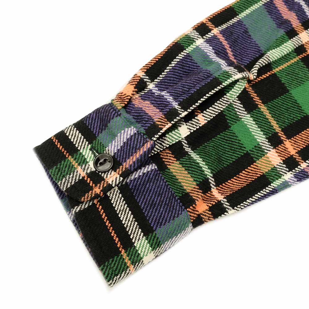 SUGAR CANE - TWILL CHECK WORK SHIRT - SC29566