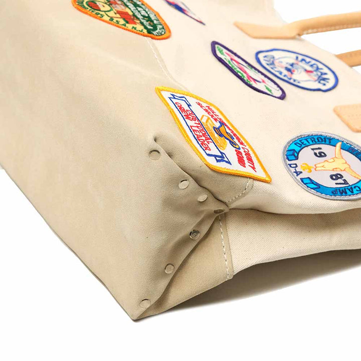 HERITAGE LEATHER CO. - VINTAGE PATCH DAY TOTE - HLC-9212