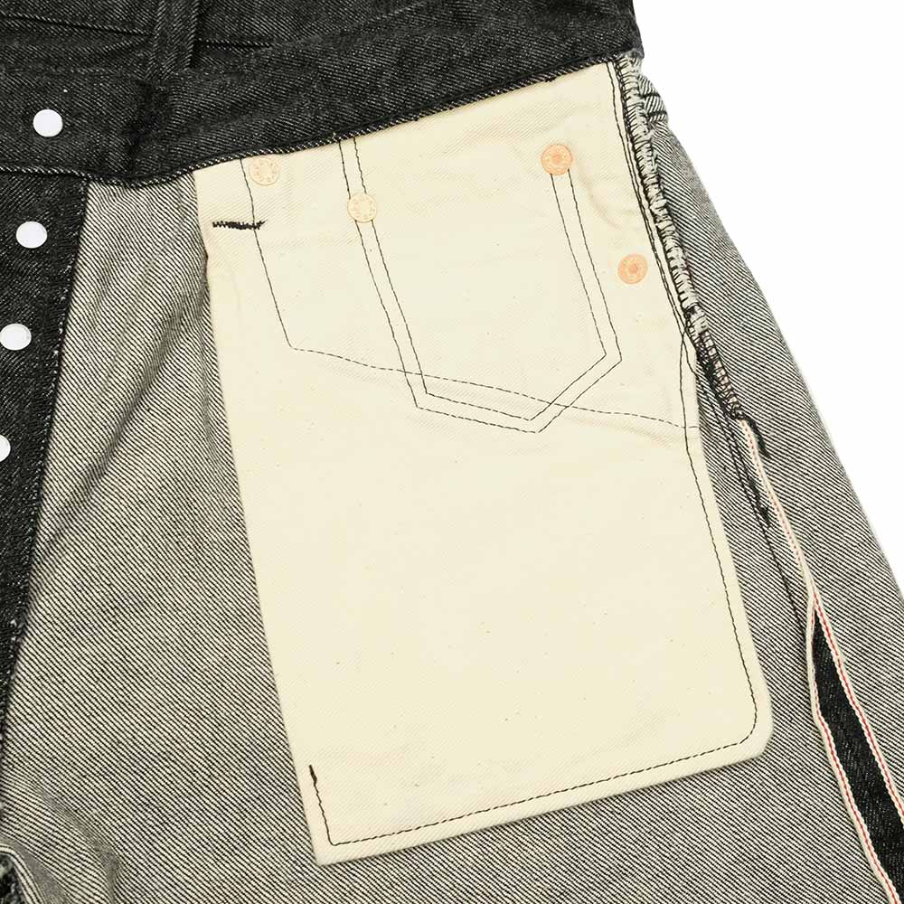 Sugar Cane - 14.25oz. BLACK DENIM - 1947 MODEL - (REGULAR STRAIGHT) - SC42460