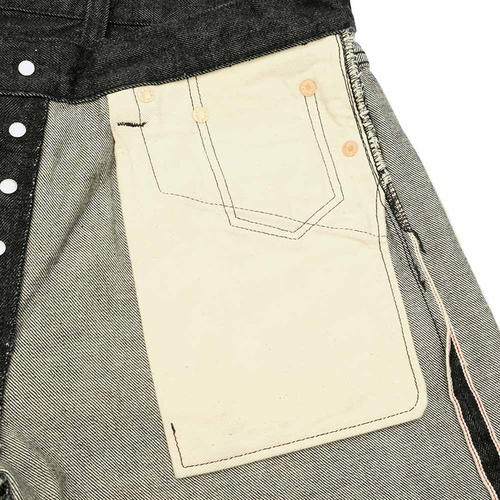 Sugar Cane - 14.25oz. BLACK DENIM - 1947 MODEL - (REGULAR STRAIGHT) - SC42460