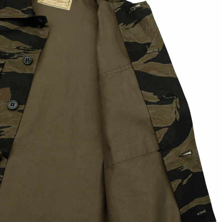 BUZZ RICKSON'S - WILLIAM GIBSON COLLECTION - BLACK TIGER PATTERN JACKET OVER DYE - BR15778