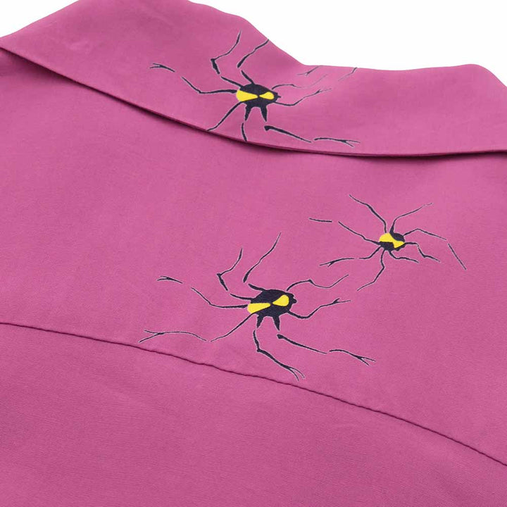 STAR OF HOLLYWOOD - HIGH DENSITY RAYON PULLOVER SHIRT - TARANTULA - SH38872