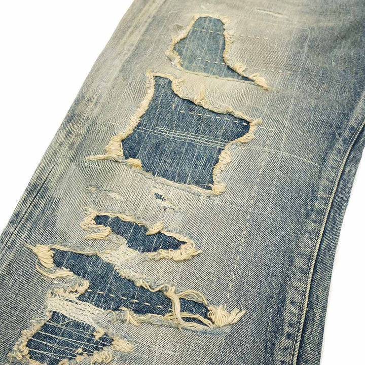 SUGAR CANE - 14.25oz. DENIM 1947 REMAKE AGED MODEL - REGULAR STRAIGHT - SC41947SR