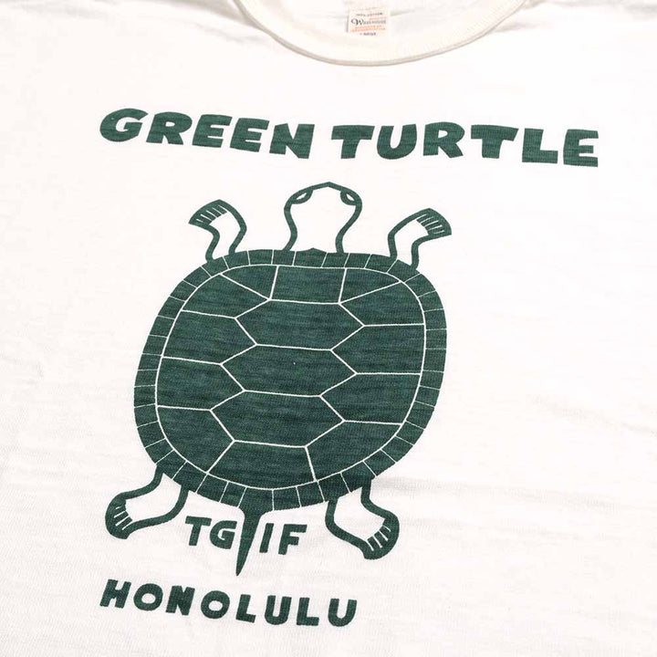 WAREHOUSE - Lot 4601 - S/S T-SHIRT - GREEN TURTLE - 4601GR-26