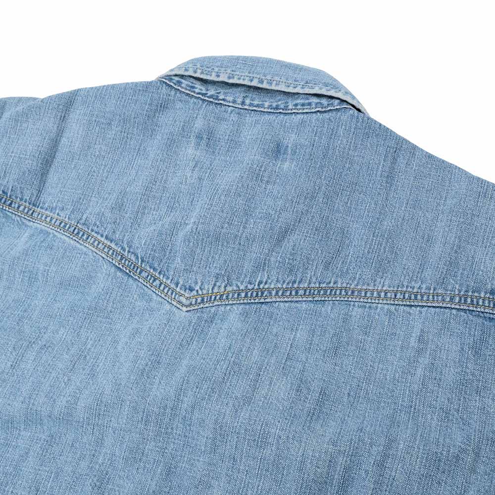 REMI RELIEF - DENIM WESTERN SHIRT - Small Flower Studs - RN2014SDP