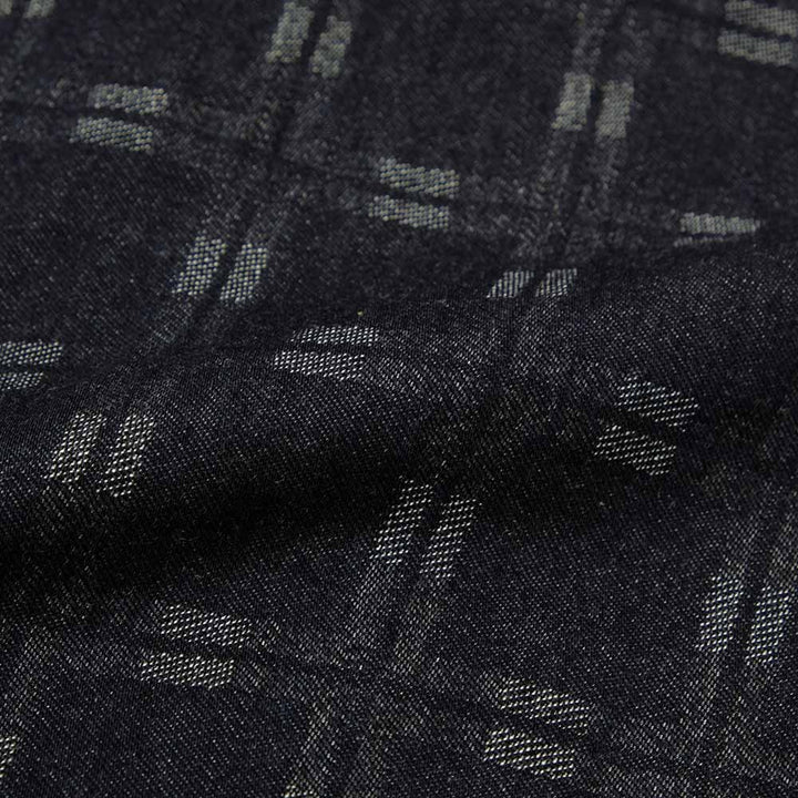 MOMOTARO JEANS - Triple Stitch Cross Check Jacquard Shirt - MXLS1035