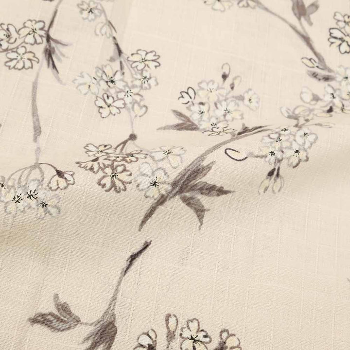 衣櫻 - サザンクロス素材 - 長袖レギュラーシャツ - 枝垂れ桜 - SA1640