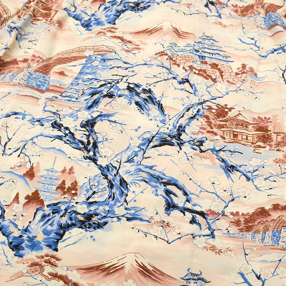 SUN SURF - RAYON HAWAIIAN SHIRT - SCENERY OF JAPAN - SS39422