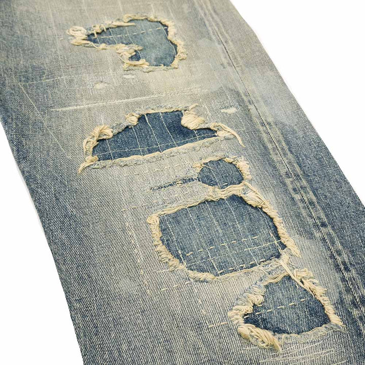 SUGAR CANE - 14.25oz. DENIM 1947 REMAKE AGED MODEL - REGULAR STRAIGHT - SC41947SR