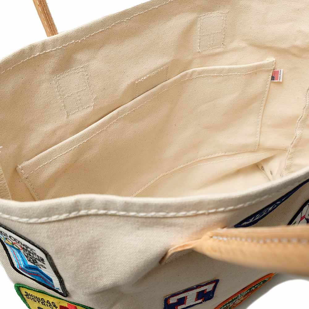 HERITAGE LEATHER CO. - VINTAGE PATCH DAY TOTE - HLC-9212