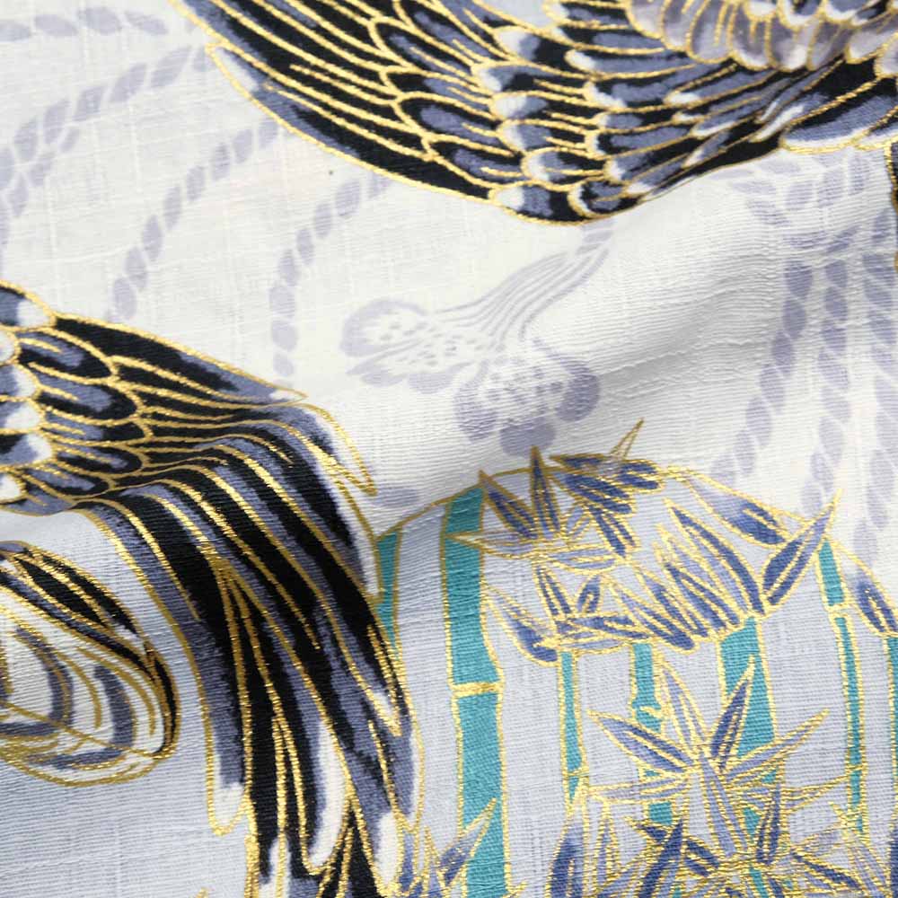 KOROMO ZAKURA - Southern Cross - Long-Sleeve Regular Shirt - Hawk depicted with Japanese traditional technique, KINSAI-style - SA1727