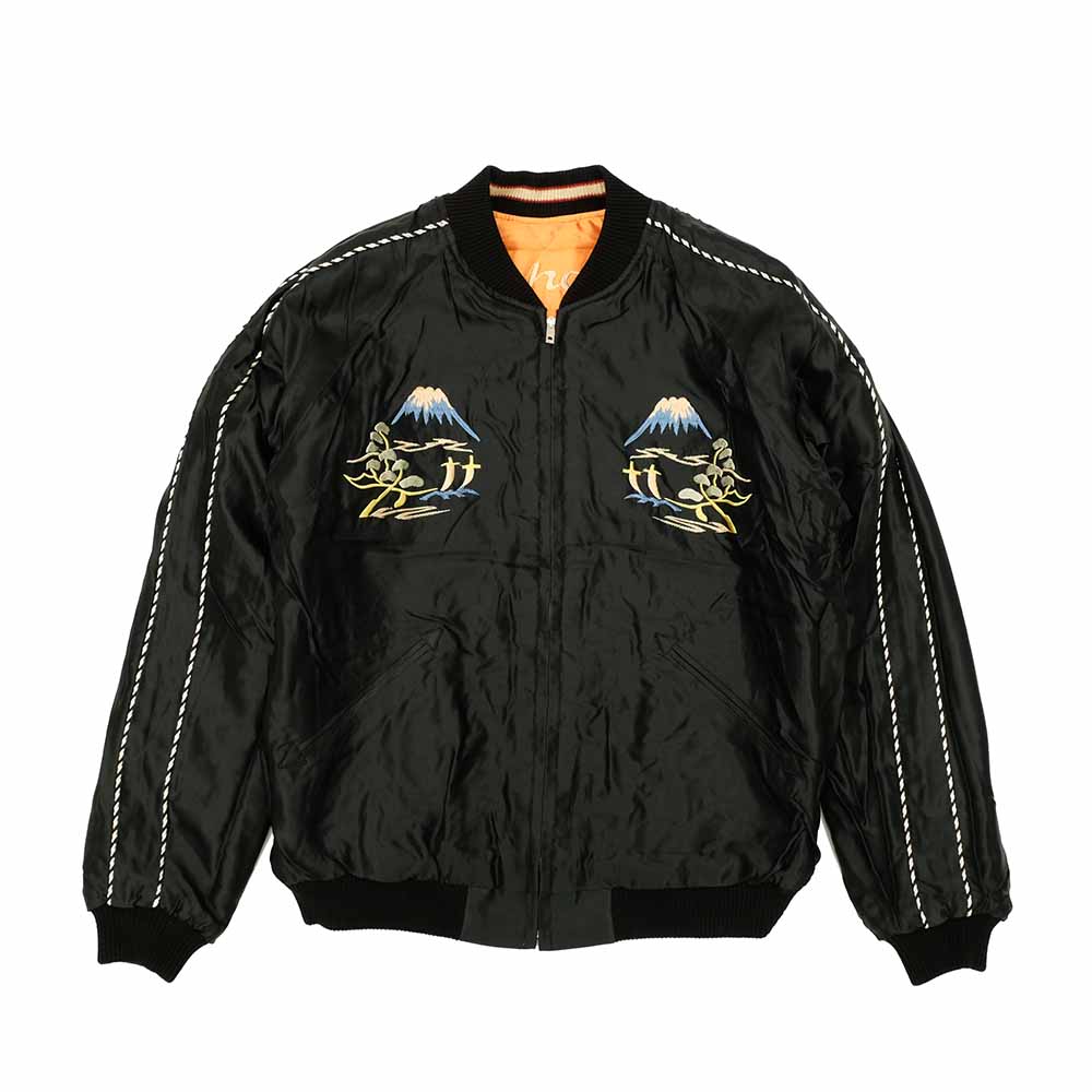 TAILOR TOYO - Acetate Quilted Souvenir Jacket - WHITE TIGER × LANDSCAPE - TT15791-159