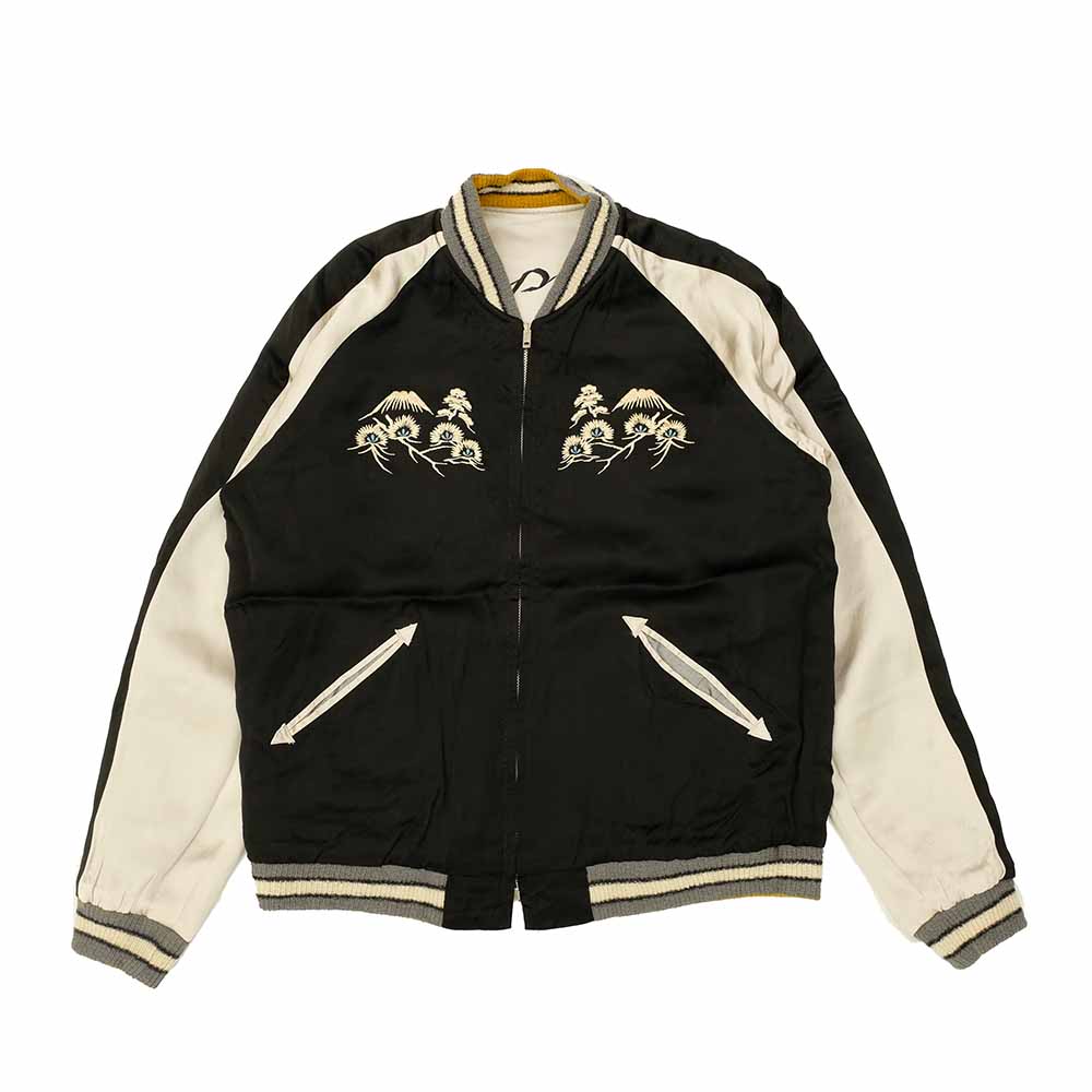 TAILOR TOYO - Acetate Souvenir Jacket - TOYO ENTERPRISE 60th Anniversary Special Edition - BLACK SNAKE x RED SNAKE - TT15808