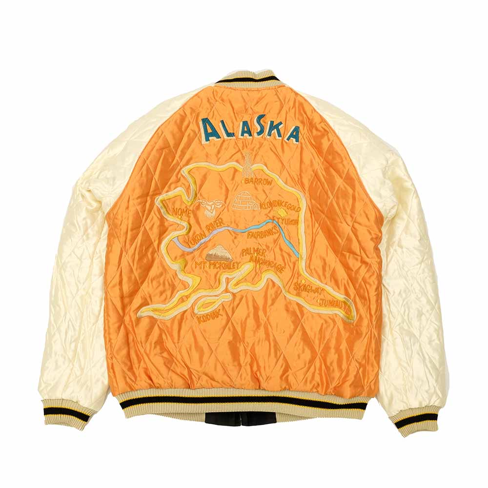 TAILOR TOYO - Velveteen Souvenir Jacket - POLAR BEAR x ALASKA MAP - TT15792-119