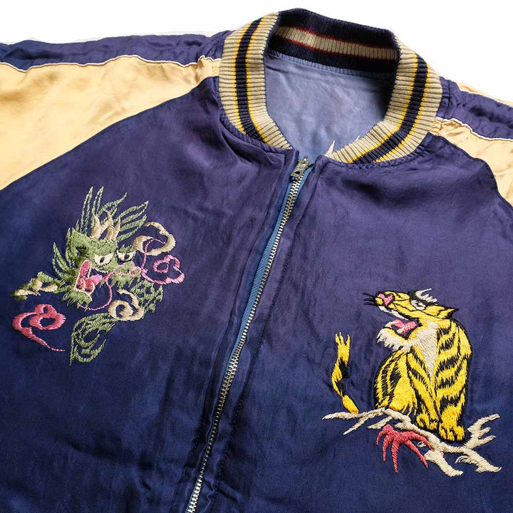 TAILOR TOYO - Acetate Souvenir Jacket - EAGLE ＆ DRAGON x JAPAN MAP - (AGING MODEL) - TT15907-125
